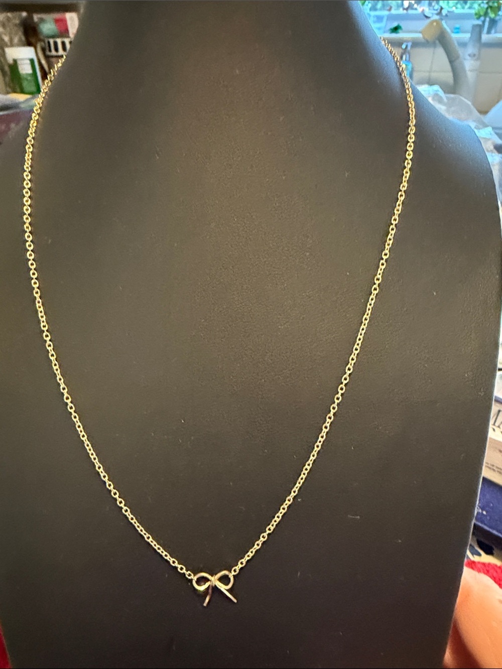 Dainty New Gold Bow Pendant Necklace - Women Jewelry 17”-18” extender
